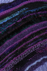 Recess Los Angeles Vintage Textured Knit Mohair Tinsel Boxy Crop Sweater 90s