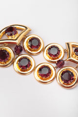 Recess Los Angeles Vintage Amethyst Crystal Chandelier Fan Drop Earrings