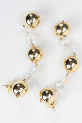 Vintage Long Ball & Crystal Drop Earrings at Recess Los Angeles