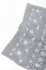 Recess Designer Consignment Vintage Knotted Macrame Fringe Top & Skirt Set Outfit Los Angeles Resale