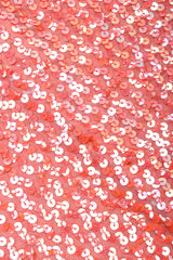 Recess Los Angeles Vintage 60s Sheer Iridescent Sequined High Neck Sheath Column Gown