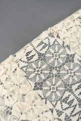 Recess Designer Consignment Vintage Sheer Bobbin Lace KImono Robe Duster Jacket Bridal Wedding Honeymoon Los Angeles Resale