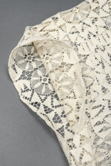 Recess Designer Consignment Vintage Sheer Bobbin Lace KImono Robe Duster Jacket Bridal Wedding Honeymoon Los Angeles Resale