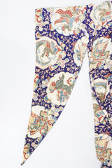 Recess Los Angeles Vintage Japanese Folk Print Silk Kimono Caftan