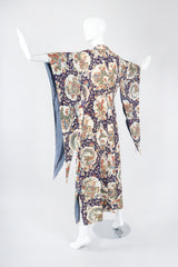 Recess Los Angeles Vintage Japanese Folk Print Silk Kimono Caftan