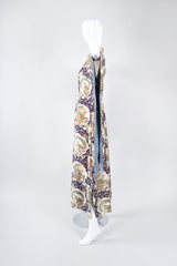 Recess Los Angeles Vintage Japanese Folk Print Silk Kimono Caftan