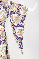Recess Los Angeles Vintage Japanese Folk Print Silk Kimono Caftan