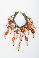 Vintage Valentino Artisan Eastern Bead Waterfall Choker Necklace at Recess