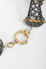 Vintage Valentino Artisan Eastern Bead Waterfall Choker Necklace Clasp at Recess