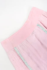 Recess Los Angeles Designer Consignment Vintage 1940s Chinese Su Embroidery Panel Pleat Skirt