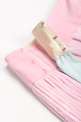 Recess Los Angeles Designer Consignment Vintage 1940s Chinese Su Embroidery Panel Pleat Skirt