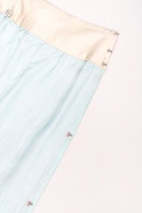 Recess Los Angeles Designer Consignment Vintage 1940s Chinese Su Embroidery Panel Pleat Skirt