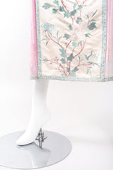 Recess Los Angeles Designer Consignment Vintage 1940s Chinese Su Embroidery Panel Pleat Skirt