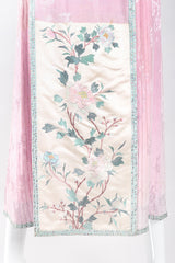 Recess Los Angeles Designer Consignment Vintage 1940s Chinese Su Embroidery Panel Pleat Skirt