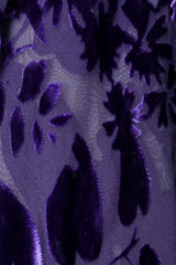 Vintage Sheer Silk Velvet Burnout fabric