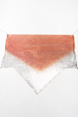 Recess Los Angeles Designer Consignment Vintage Ombre Liquid Metal Mesh Halter Top Whiting Davis