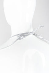 Recess Los Angeles Designer Consignment Vintage Ombre Liquid Metal Mesh Halter Top Whiting Davis