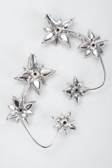 Vintage Unsigned Avant Garde Crystal Star Ear Hooks Backside at Recess Los Angeles