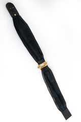 Vintage Floral Filigree Ruby Leather Sash Belt back @ Recess LA