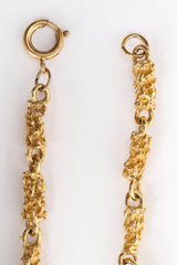 Vintage Brutalist Double Egg Pendant Necklace spring ring clasp @ Recess Los Angeles