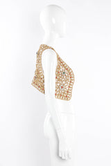 Vintage Jeweled Crochet Rope Vest side mannequin @ Recess Los Angeles