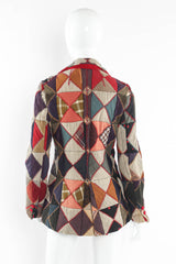 Vintage Multi-Colored Patchwork Print Blazer mannequin back @ Recess Los Angeles