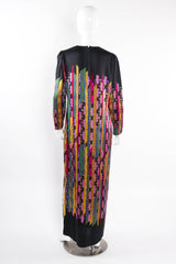 Vintage Abstract Crosshatch Shift Dress on mannequin back at Recess Los Angeles