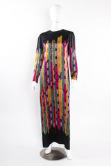 Vintage Abstract Crosshatch Shift Dress front on mannequin at Recess Los Angeles