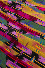 Vintage Abstract Crosshatch Shift Dress pattern crop at Recess Los Angeles