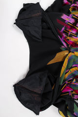 Vintage Abstract Crosshatch Shift Dress lining at Recess Los Angeles