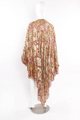 Vintage Lamé Foliage Duster Robe mannequin back @ Recess LA