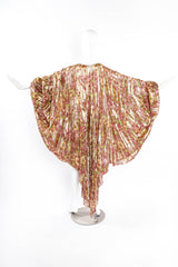 Vintage Lamé Foliage Duster Robe mannequin back arms open @ Recess LA