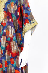 Metallic floral caftan sleeve detail @recessla