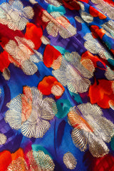 Metallic floral caftan fabric detail @recessla