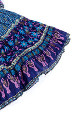 Vintage gauzy floral peasant dress flat lay hem @recessla