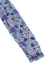 Vintage gauzy floral peasant dress flat lay sleeve @recessla