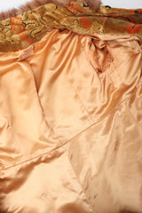 Recess Los Angeles Vintage Custom Nancy Wilhelm Fall Fur Trim Chenille Princess Coat