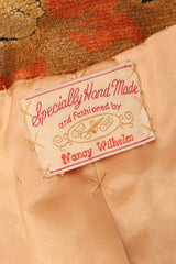 Recess Los Angeles Vintage Custom Nancy Wilhelm Fall Fur Trim Chenille Princess Coat