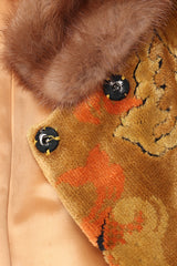 Recess Los Angeles Vintage Custom Nancy Wilhelm Fall Fur Trim Chenille Princess Coat