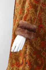 Recess Los Angeles Vintage Custom Nancy Wilhelm Fall Fur Trim Chenille Princess Coat