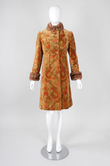 Recess Los Angeles Vintage Custom Nancy Wilhelm Fall Fur Trim Chenille Princess Coat