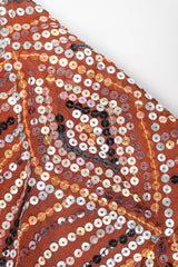 Recess Los Angeles Designer Consignment Vintage Neil Bieff Arturo Herrera Collaboration Sequin Silk Chiffon Jacket & Dress Skirt Set