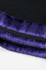 Vintage Janice Wainwright Crepe Jersey Top velvet hem detail