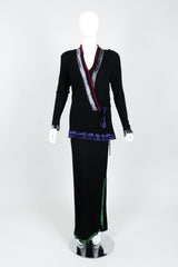 Vintage Janice Wainwright Crepe Jersey Top & Skirt Set on Mannequin Front at Recess Los Angeles