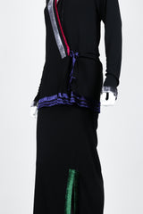 Vintage Janice Wainwright Crepe Jersey Top & Skirt Set on Mannequin angle at Recess Los Angeles