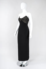 Strapless U-Neck Gown
