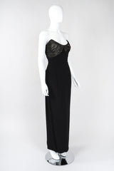 Strapless U-Neck Gown