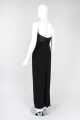 Strapless U-Neck Gown
