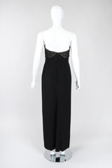 Strapless U-Neck Gown