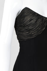 Strapless U-Neck Gown